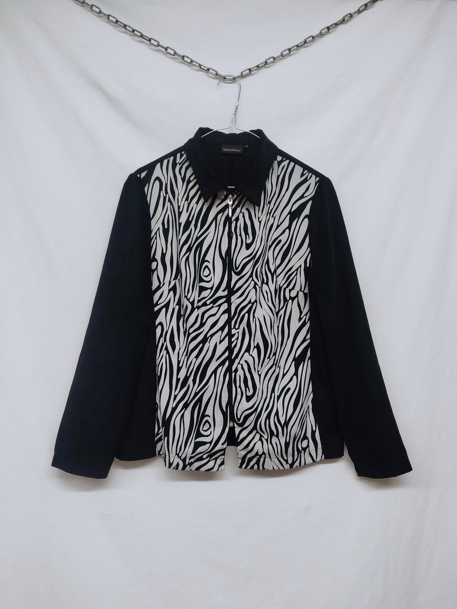 80-90s vintage zebra shirt ゼブラ柄 ボックスシャツ 80-90s vintage zebra shirt ゼブラ柄 ボックスシャツ - ウェア