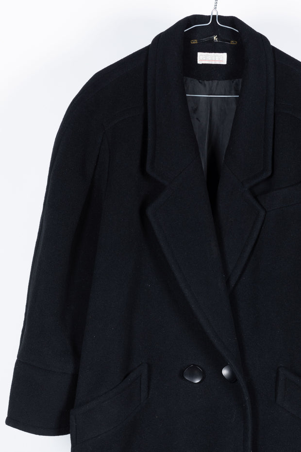Oversized cashmere wool coat