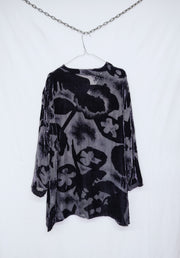 Velvet vintage silk shirt
