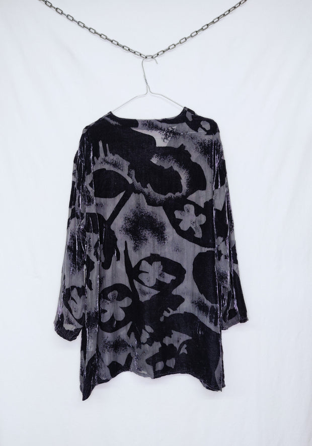 Velvet vintage silk shirt