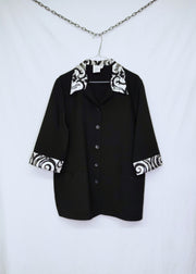 Black shirt with silver details