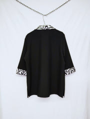 Black shirt with silver details