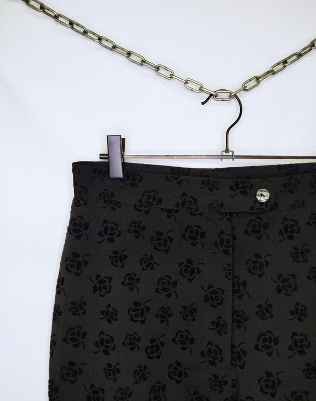Black rose pants