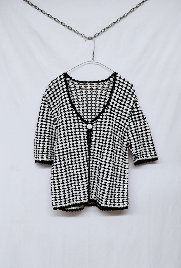 B&W cardigan shirt