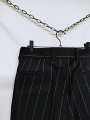 Striped straight pants