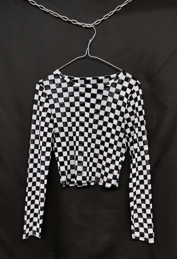 B&W seen-through shirt