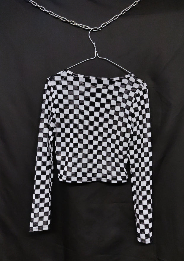 B&W seen-through shirt