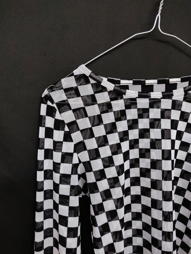 B&W seen-through shirt