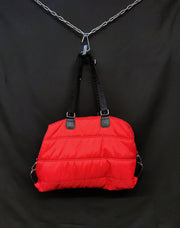 Red padded bag