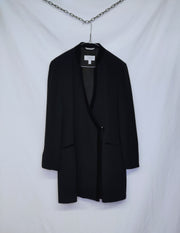 Black blazer with velvet details