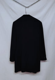 Black blazer with velvet details