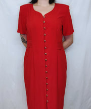 Red elegant dress