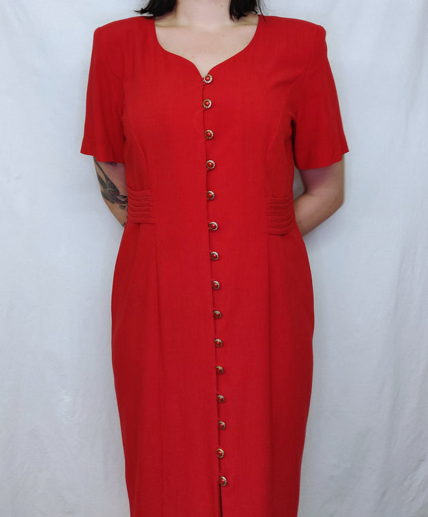 Red elegant dress
