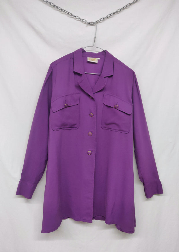 Lilac silk shirt