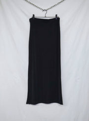 Black skirt with a slit
