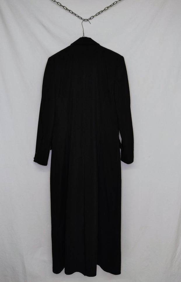 Black jacket with a slit