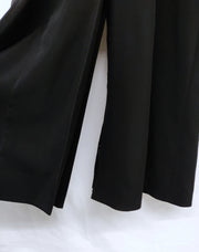 Black jacket with a slit