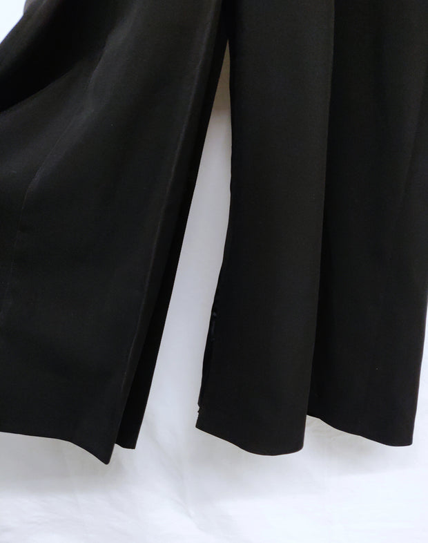 Black jacket with a slit