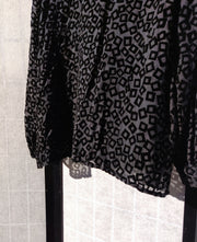 Black velvet shirt