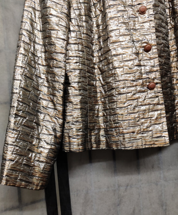 Shiny edgy blazer