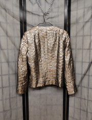 Shiny edgy blazer