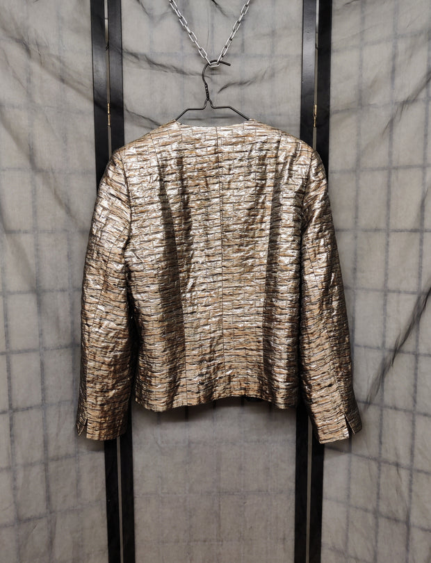 Shiny edgy blazer