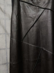 Unique faux leather skirt