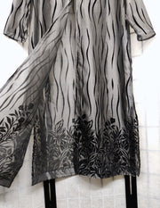 Shiny metal kimono