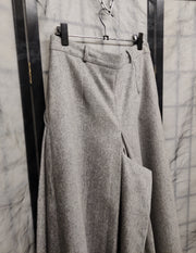 Grey wool culottes