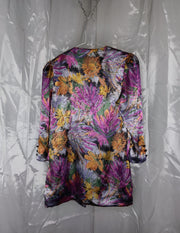 Multicolor print blazer