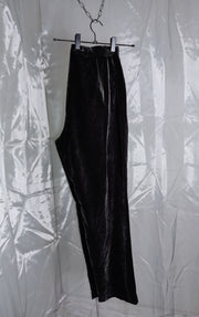 Black shiny pants