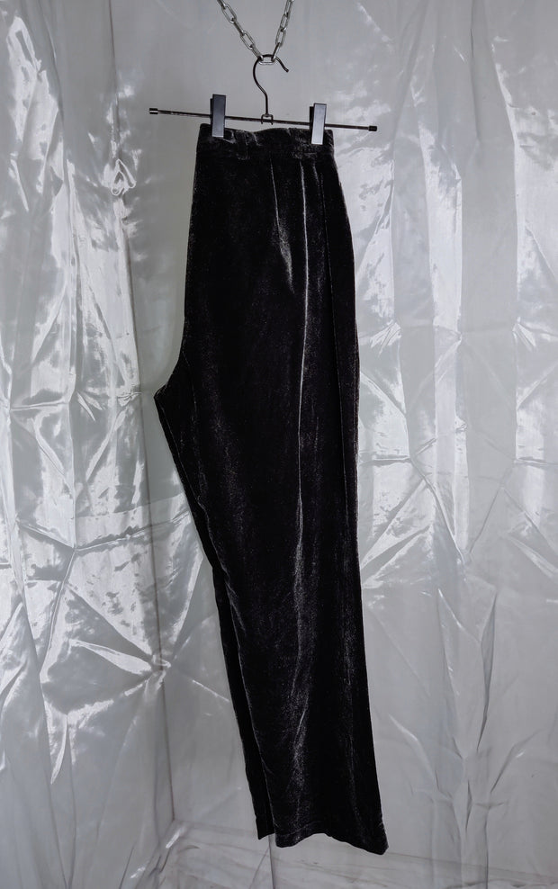 Black shiny pants
