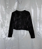 Black velvet blazer